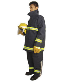Van de het Kostuum Marineblauwe Kleur van de diverse Grootte de Zwarte Brandweerman Laag van Nomex IIIA uit