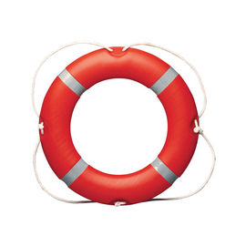 De Ring van Lifesaver van het rode Kleurenwater, de Reddingsring van het Polyurethaanschuim met Kabel
