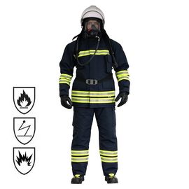 Zwarte/Fluorescente Vlam - vertragersovertrekken, het Kostuum van de Brandweermansam van de Waterweerstand